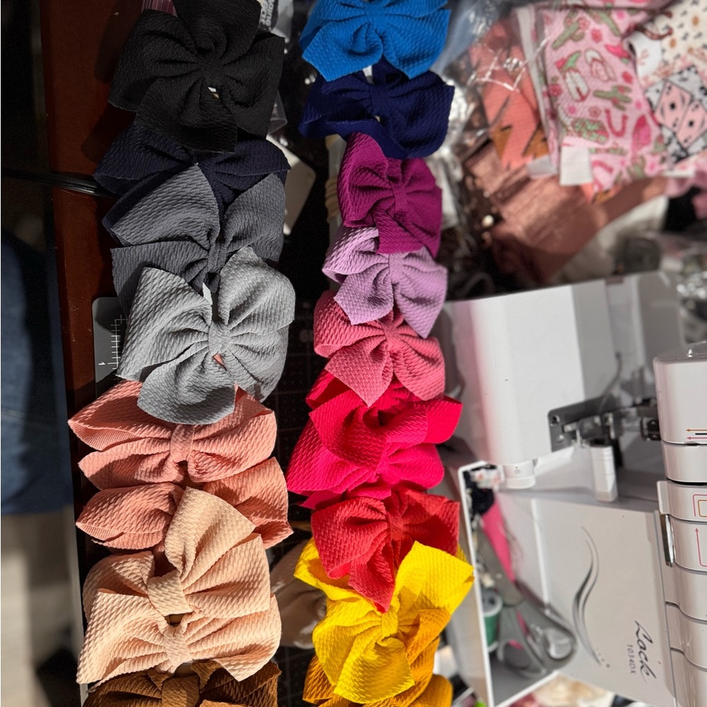 Colorful Bow Headband Set for Kids